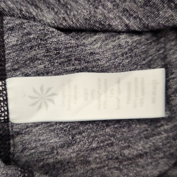 🛍Athleta Womens XS Relay Tight‎ 2.0 Heather Grey Leggings Stretch Athletic Gym - Picture 5 of 9